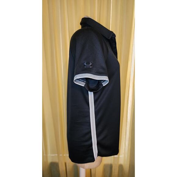 Under Armor Womens Polo Heatgear Athletic Loose Fit‎ Bacardi Logo Shirt M - Picture 3 of 5